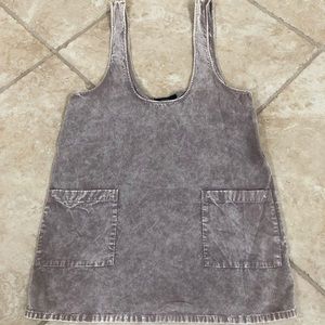 Corduroy overall dress